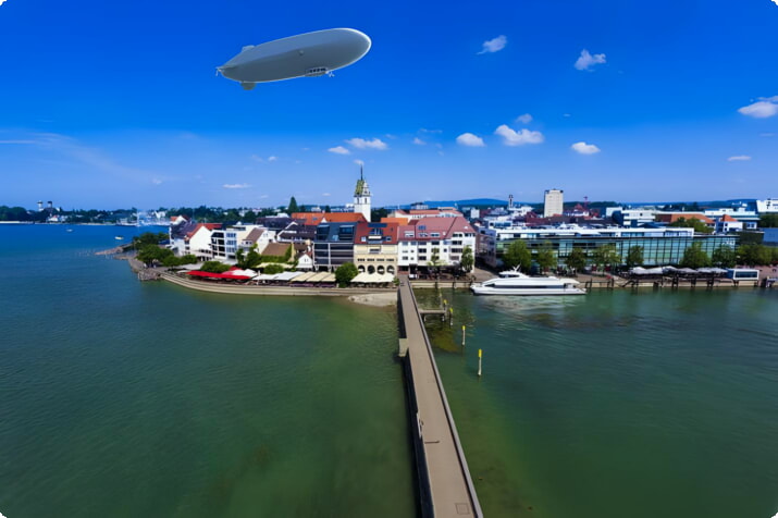 Zeppelinflug über dem Bodensee